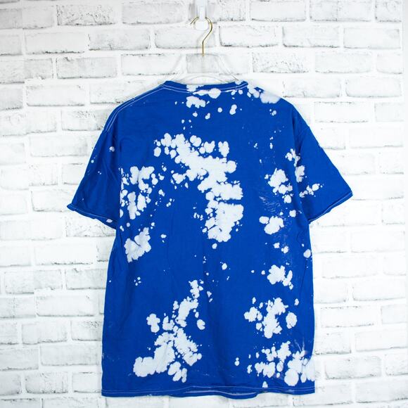 ACDC Guitar Blue Tie Dye Band T Shirt Unisex Licensed Music Tee Merch XL - Picture 5 of 6
